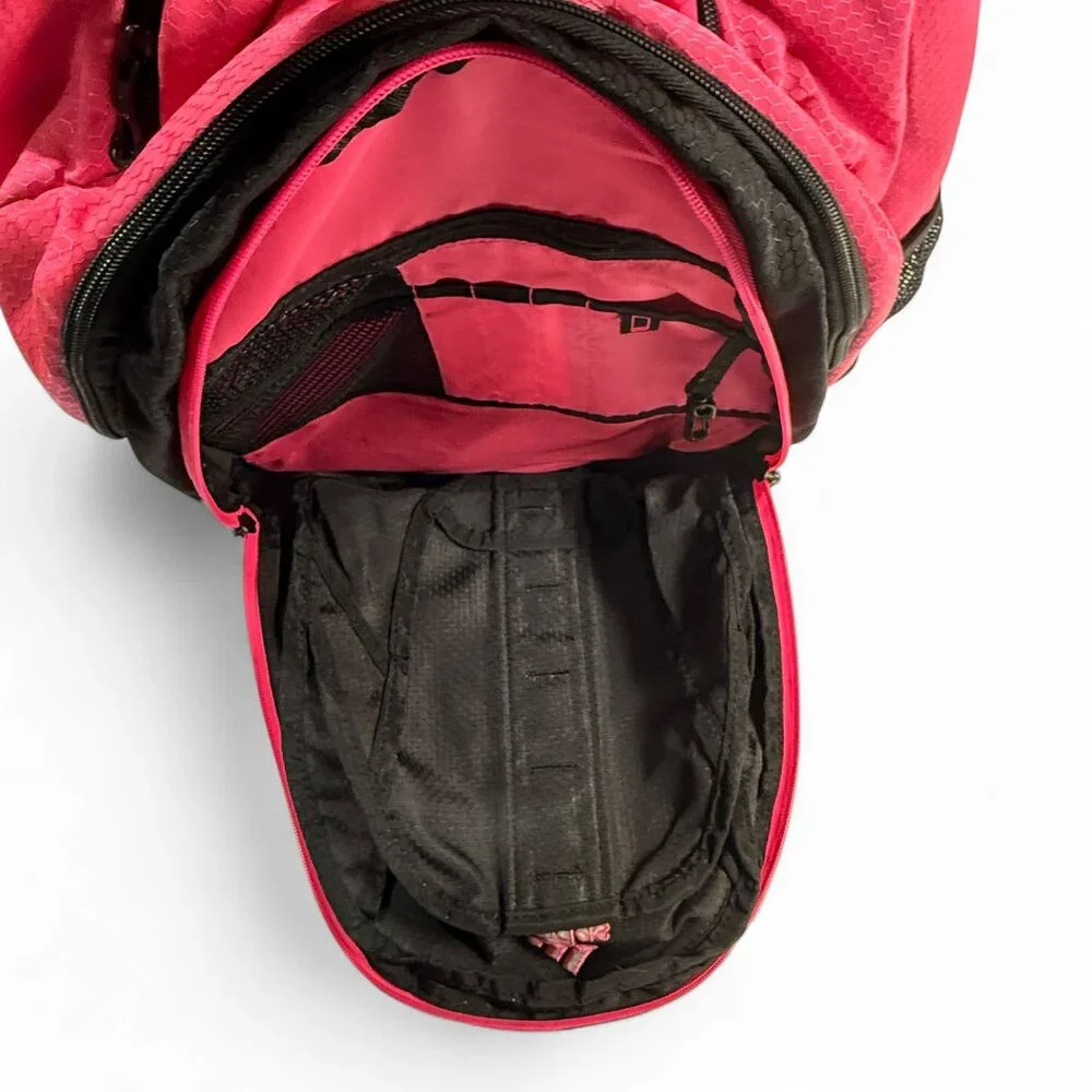 Adidas Backpack Black Pink Girls‎ Large School Pockets Outdoor Travel